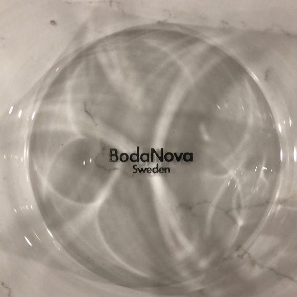 Vintage 1970s Boda Nova Sweden Clear delicate Glass Cup & Saucer Set hot or cold - Picture 6 of 8
